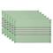DII® Grass Green Stripes With Fringe Placemats, 6ct.